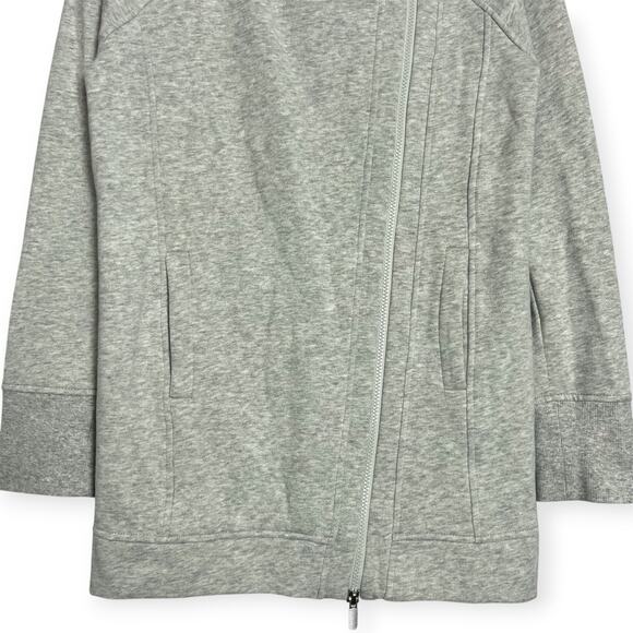 Lululemon Back to It Wrap Jacket SIZE 4 Heathered Gray Fleece Sweatshirt - Picture 11 of 11